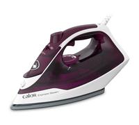 Calor Express Fer à repasser vapeur, 2400 W, Débit vapeur 35 g/min, Fonction pressing 160 g/min, Semelle céramique, Défroissage vertical FV2835C0, Grenat