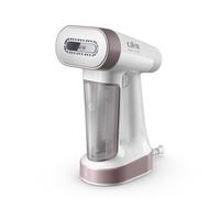 Calor Pure Force 2en1, Défroisseur à main et fer à repasser, Utilisation verticale/horizontale,1800W, 35g/min, Prêt en 25s, Autonomie 12min, DT8720C0, Rose Métallisé/Blanc Neige