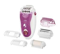 CALOR Silence Soft Epilateur, 24 pinces précision, Ultra silencieux, Technologie micro-contact, 5 accessoires EP5660C0