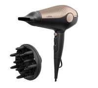 Calor Sèche-cheveux Ultra Silence CV6420C0 – Très silencieux, séchage rapide, léger – Noir et or
