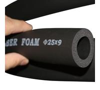 Calorifugeage de la Tuyauterie Mousse Tuyau D'Isolation ID 6/10/13/19/25/34/43/60 mm Isolation Tuyaux Chauffage Tube en Mousse pour Tube Robinet Solaire(ID 19 mm)