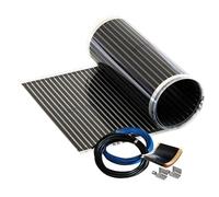 Calorique Film chauffant infrarouge pour chauffage au sol électrique 50 cm Set 150 W/m² 2,0 m² - Chauffage efficace et économique pour rénovation de bâtiments neufs ou de vieux bâtiments [A+++]