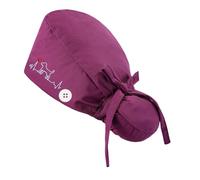 Calot Chirurgical Unisexe, Calot Médical En Coton Respirant Et Ajustable, Couverture Sans Coutures Pour Un Ajustement Parfait Avec Liens Convient Aux Hôpitaux, Laboratoires Et Pharmacies (Violet)