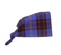 Calot Chirurgien Plaid Tartan du Clan Écossais Rutherford Chapeaux De Travail Confortable Toque De Cuisinier Doux Toque De Chef pour Travail Restaurants Cuisinier