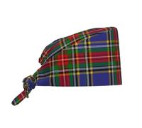 Calot Chirurgien Plaid Tartan Écossais du Clan Macbeth Calot Chirurgical Confortable Toque De Cuisinier Respirants Toque De Chef pour Cuisinier Cuisine Restaurants