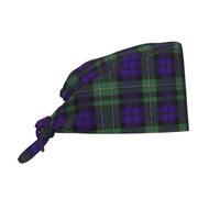 Calot Chirurgien Tartan Écossais À Carreaux du Clan Mackenzie Toque De Cuisinier Confortable Chapeaux De Travail Doux Calot Chirurgical pour Cuisinier Cuisine Travail