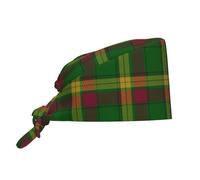 Calot Chirurgien Tartan Écossais du Clan MacMillan Chapeaux De Travail Réglable Toque De Chef Confortable Toque De Cuisinier pour Restaurants Travail Cuisinier