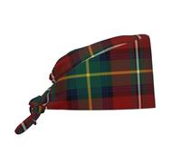 Calot Chirurgien Tartan Écossais Rouge Et Vert du Clan Boyd Calot Chirurgical Confortable Toque De Cuisinier Doux Toque De Chef pour Cuisine Cuisinier Restaurants