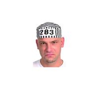 Boland Casquette Prisonnier 93900 pour adultes Noir/Blanc Taille 57-59