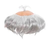 Calotte Chauve Argenté En Vinyle Pour Hommes, Cosplay Et Scènes Comiques | Accessoire Drôle et Réutilisable, Léger pour Changement Rapide, pour Acteurs, Personnages et Événements Thématiques