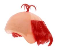 Calotte Chauve Argenté En Vinyle Pour Hommes, Cosplay Et Scènes Comiques | Accessoire Drôle et Réutilisable, Léger pour Changement Rapide, pour Acteurs, Personnages et Événements Thématiques