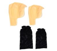 Calotte Chauve en Latex 2 Lots, Effet Réaliste pour Costumes | Polyester Confortable , Taille Adaptable , Filet à Cheveux en Accessoires Chauves