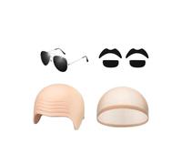 Calottes chauves Fête Cosplay Halloween Maquillage Avec Lunettes Et