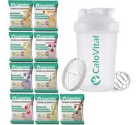 CaloVital Repas à boire, comme aliment de reconstitution en cas d'insuffisance pondérale - Aliment à boire hautement calorique pour une prise de poids rapide - Shake pour prendre du poids - Lot de 9