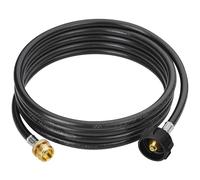 CALPOSE Tuyau adaptateur de propane de 3,7 m, adaptateur de 0,5 kg à 9,1 kg convertit les appareils de 0,5 kg en réservoirs de 2,3 à 18,1 kg, tuyau de gaz pour Weber Q, Coleman Grill, Buddy Heaters et