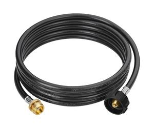 CALPOSE Tuyau adaptateur de propane de 3,7 m, adaptateur de 0,5 kg à 9,1 kg convertit les appareils de 0,5 kg en réservoirs de 2,3 à 18,1 kg, tuyau de gaz pour Weber Q, Coleman Grill, Buddy Heaters et