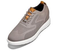 CALTO Chaussures décontractées invisibles pour homme - Baskets sportives décontractées en tricot à lacets ultra légères - 7,1 cm de haut - X2638 - Taille 9 D(M) US