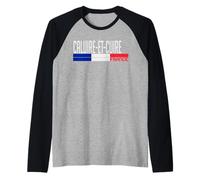 Caluire-et-Cuire Drapeau France Fierté de la Ville française Manche Raglan