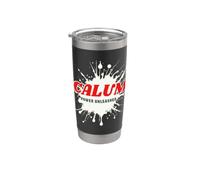 Calum Power Unleashed Red Name Design Gobelet isotherme en acier inoxydable double paroi