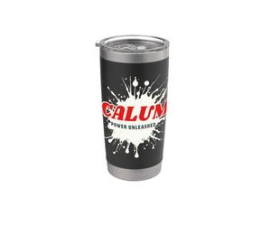 Calum Power Unleashed Red Name Design Gobelet isotherme en acier inoxydable double paroi