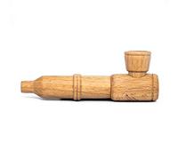 Calumet Mini sifflet en Bois de hêtre (Embout étroit) - 100% Bois - Fabriqué à la Main en Allemagne - avec Tamis de Suspension, Filtre à Charbon Actif et boîte en métal