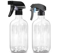 Calvalor Brumisateur Eau Vaporisateur Cheveux Pulverisateur A Main Pulvérisateur Jardin, 2Pcs 500ml Vide Vaporisateur Plante, Flacon Spray Vide Bouteille, Spray Cheveux Bouclés (Transparent)