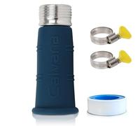 Calvana Adaptateur de tuyau d'eau, adaptateur de robinet de camping-car épais, adaptateur de robinet d'évier à tuyau d'arrosage, se connecte facilement au robinet d'évier sécurisé avec des colliers de