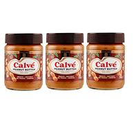 Calvé Pindakaas Beurre de Cacahuètes Pâte à Tartiner, Arachides, Pot, 3 x 350g