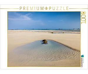 CALVENDO 4059478859319 Plage de Kerfissien en Bretagne, Puzzle Photo de Mueringer Christian, 1000 pièces, Blanc, Taille 64 x 48 cm