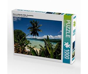CALVENDO 4059478894204 Anse a la Mouche Mahe, Seychelles Puzzle Photo de chez Schickert Peter, 1000 pièces, Blanc, Taille 64 x 48 cm