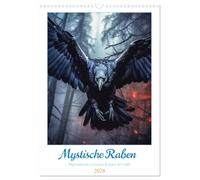 CALVENDO Calendrier mensuel 2026 - Corbeau mystique - Format A3
