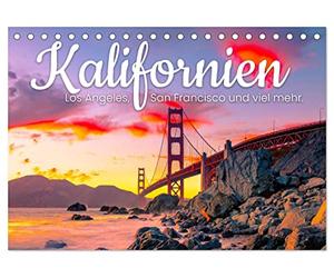 CALVENDO - Californie - Los Angeles, San Francisco et bien plus encore. (calendrier de bureau 2027 format A5 paysage) - Calendrier mensuel : un voyage à travers l'État d'or d'Amérique.