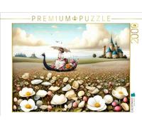 CALVENDO: CALVENDO Puzzle Bateau dragon | Une promenade en bateau à travers la mer de fleurs d'été · 2000 pièces · Format assemblé 90 × 67 cm · CALVENDO Puzzle