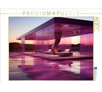 CALVENDO: CALVENDO Puzzle Rose Élégance | | Image générée par IA d'un bâtiment futuriste au design… · 2000 pièces · Format assemblé 90 × 67 cm · CALVENDO Puzzle