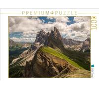 CALVENDO: CALVENDO Puzzle Seceda Montagne, G | Randonnée dans la nature · 1000 pièces · Format assemblé 64 × 48 cm · CALVENDO Puzzle