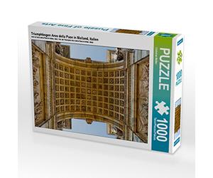 CALVENDO Christian Müller Arco Della Pace in Milan, Italie, 1000 pièces, Taille 64 x 48 cm, Photo Puzzle