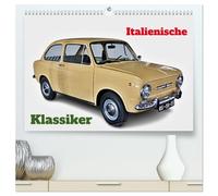 CALVENDO - Classiques italiens (calendrier mural 2027 de qualité supérieure DIN A2 paysage) - Impression artistique brillante : découvrez la passion italienne sur quatre roues - Nouveau chaque mois