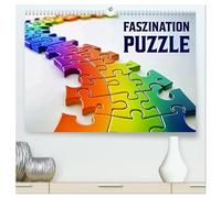 CALVENDO - Fascination Puzzle (calendrier mural 2027 de qualité supérieure DIN A2 paysage) - Impression artistique brillante : une année pleine de moments de puzzle