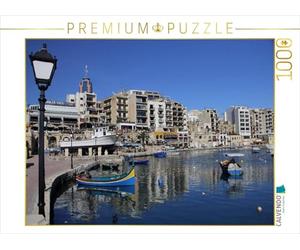 CALVENDO Flybluehigh Puzzle de la Baie de Spinola de St Julians 1000 pièces Taille 64 x 48 cm Photo Puzzle Image