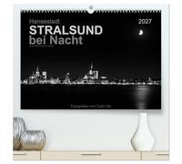 CALVENDO - Hansestadt Stralsund bei Nacht (avec coordonnées GPS) (calendrier mural 2027 de qualité supérieure DIN A2 paysage), impression artistique brillante : la ville du patrimoine mondial de
