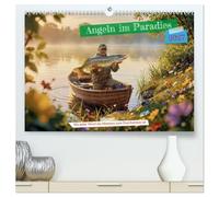 CALVENDO - La pêche au paradis (calendrier mural 2027 de qualité supérieure DIN A2 paysage) - Impression artistique brillante : le calendrier représente des moments inoubliables sur l'eau - un endroit