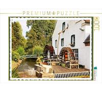 CALVENDO Mitifoto Puzzle Moulin à Schwalmtal-Amers, Environ 1447, Deux Roues à Eau 1000 pièces Taille de la Pose 64 x 48 cm Photo Puzzle Image de Mitifoto