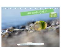 CALVENDO - Objets de plage (calendrier de table 2027 DIN A5 paysage), calendrier mensuel : objets de plage capturés avec l'appareil photo