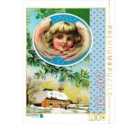 CALVENDO Puzzle 1.-2. 12. - Engel über Bauernhof | 1000 Teile Lege-Größe 64x48cm