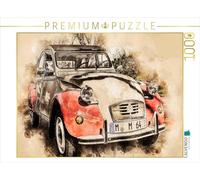 CALVENDO Puzzle 1000 pièces du Calendrier Le Canard, Deux Chevaux, 2 CV - Taille Paysage - pour des Heures heureuses