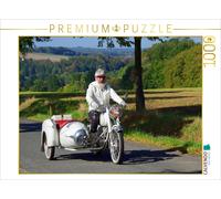 CALVENDO Puzzle Pannonia 250 Deluxe avec Side-Car Duna année 1955 1000 Pieces 64 x 48 cm from Thilo Seidel