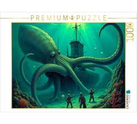 CALVENDO Puzzle 20,000 Leagues Under the Sea - The encounter with the giant squi