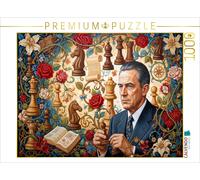 CALVENDO Puzzle A chess player surrounded by chess pieces | 1000 pieces, finishe
