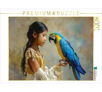 CALVENDO Puzzle A child's love for animals | 1000 pieces, finished size 25.2 × 1
