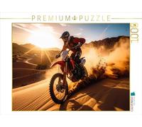 CALVENDO Puzzle à Grande Vitesse Le conducteur Traverse Le Sable du désert | 1000 pièces de Ponte Taille 64 x 48 cm Puzzle Photo pour des Heures heureuses